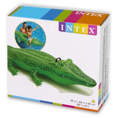 Игрушка надувная для плавания &quot;Крокодил&quot; 168*86см малый 58546NP - фото 3