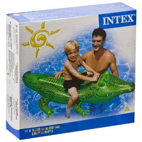 Игрушка надувная для плавания &quot;Крокодил&quot; 168*86см малый 58546NP - фото 4