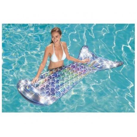 Надувной матрас 193*101см Радужный хвост русалки Bestway 43413 - фото 6