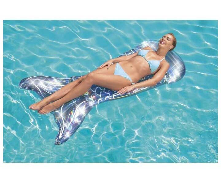 Надувной матрас 193*101см Радужный хвост русалки Bestway 43413 - фото 7