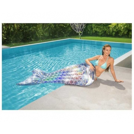 Надувной матрас 193*101см Радужный хвост русалки Bestway 43413 - фото 10