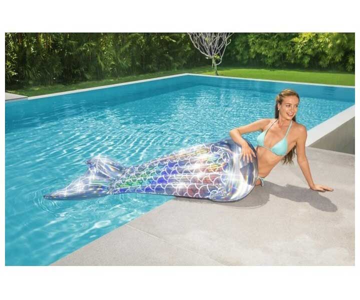 Надувной матрас 193*101см Радужный хвост русалки Bestway 43413 - фото 10