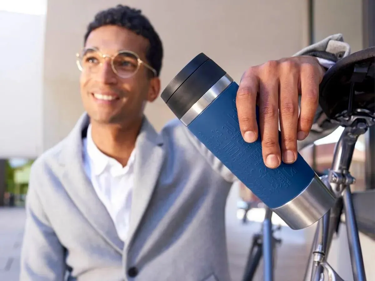 Термокружка Tefal EMSA Travel Mug 0.36л синяя - фото 13