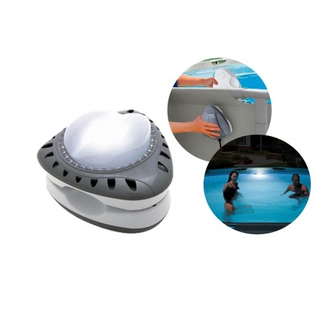 Подсветка INTEX для бассейна светодиодная, магнитное крепление на стенку бассейна, 220В, 28698 - фото 4