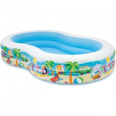 Бассейн надувной INTEX Swim Center Райская Лагуна, 56490, 262х160х46 - фото 4