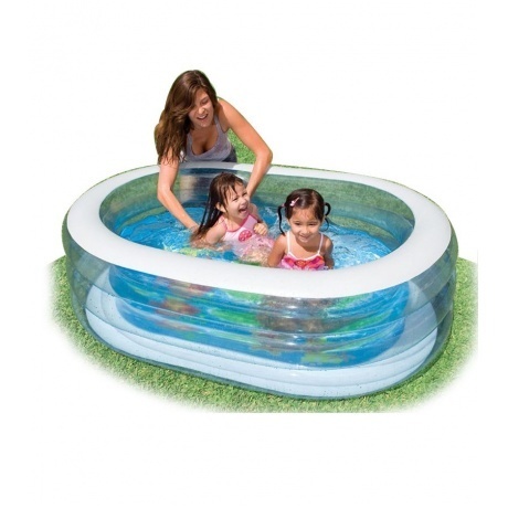 Бассейн надувной INTEX Овал, 57482, 163x107x46 - фото 3