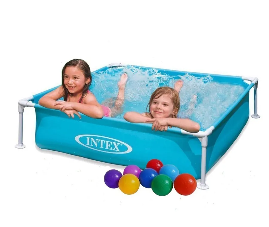 Бассейн детский каркасный INTEX, синий, 57173, 122х122х30 - фото 2