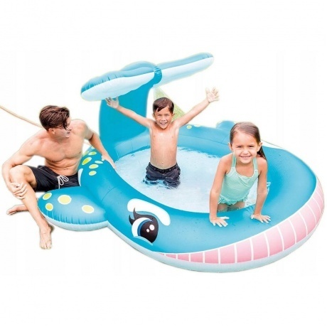 Бассейн надувной INTEX Кит, со спреем, 57440, 201х196х91 - фото 2