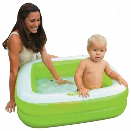 Бассейн надувной INTEX Квадрат, надувной пол, 57100, 85x85x23 - фото 2