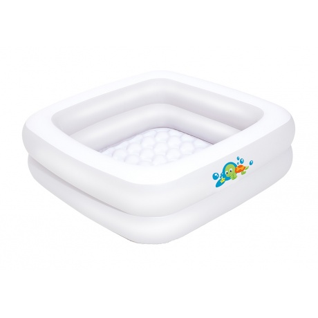 Бассейн надувной для младенцев Bestway Baby Tub, надувной пол, 51116, 86х86х25 - фото 3