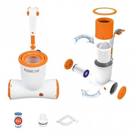 подвесной фильтр-насос с мусороуловителем   Bestway 58462 - фото 4