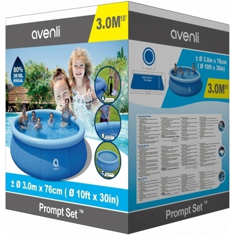 Бассейн Avenli 3.0м*76cм 17793 - фото 3