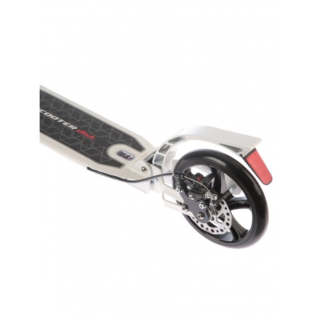 Самокат Race Spirit Hardin White (колеса 200/200 мм, ABEC 9, дисковый тормоз, 2 амортизатора) - фото 3