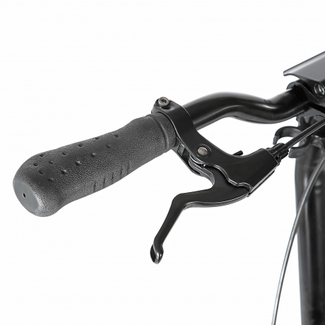 Самокат с ручным тормозом Black   (колеса 230/200 мм, ABEC 9, велосипедный руль, 2 амортизатора) - фото 6