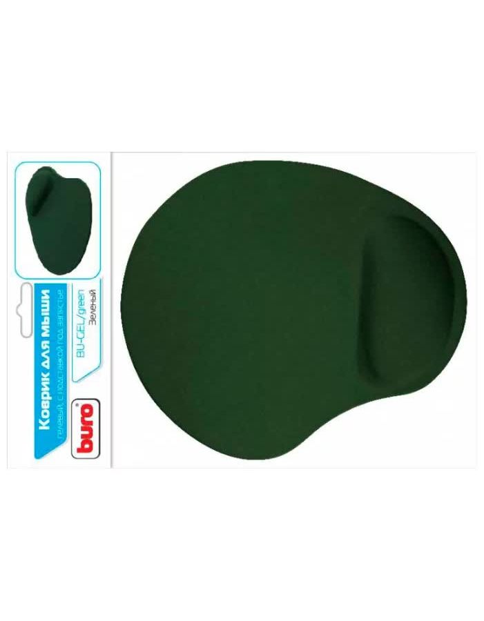 коврик под мышь buro bu gel green Коврик Buro для мыши BU-GEL Green (817306)