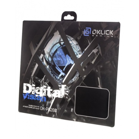 Коврик Oklick для мыши OK-P0280 черный - фото 1