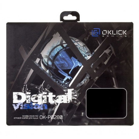 Коврик Oklick для мыши OK-P0280 черный - фото 2
