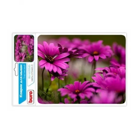 Коврик Buro для мыши BU-M20045 рисунок/цветы