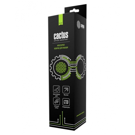 Коврик для мыши Cactus CS-MP-Pro02XL XL черный - фото 4