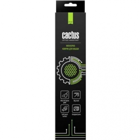 Коврик для мыши Cactus Black черный (CS-MP-PRO01XXL) - фото 3