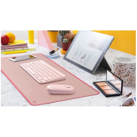 Коврик Logitech Studio Desk Mat Средний розовый 700x300x2мм (956-000053) - фото 4