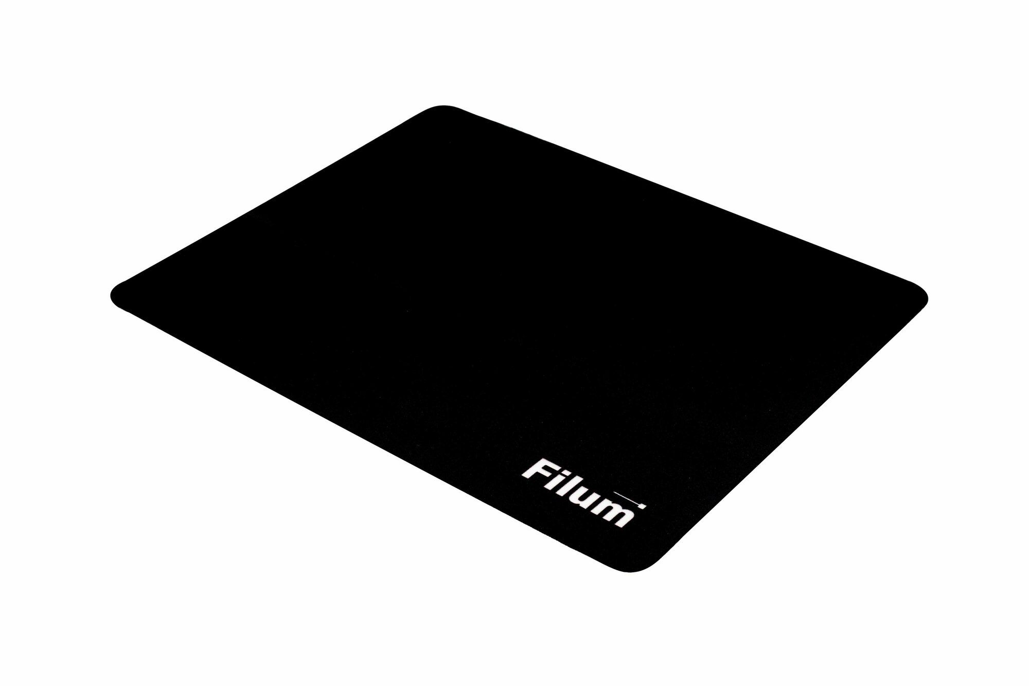Коврик Filum FL-MP-S-BK-1 черный (250*200*1 мм., ткань+резина.)