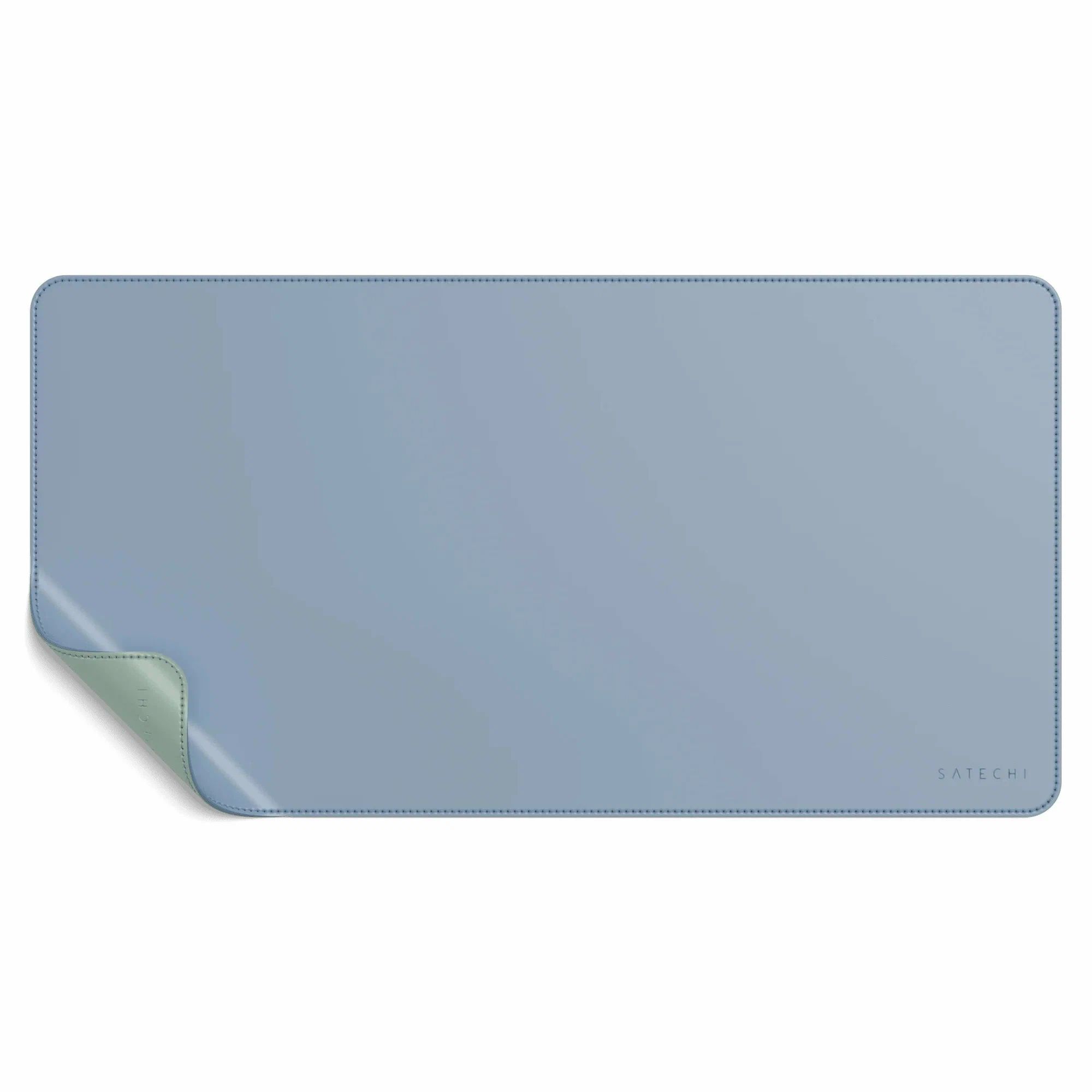 цена Коврик для мыши Satechi Dual Side Eco-Leather Deskmate Blue-Green ST-LDMBL