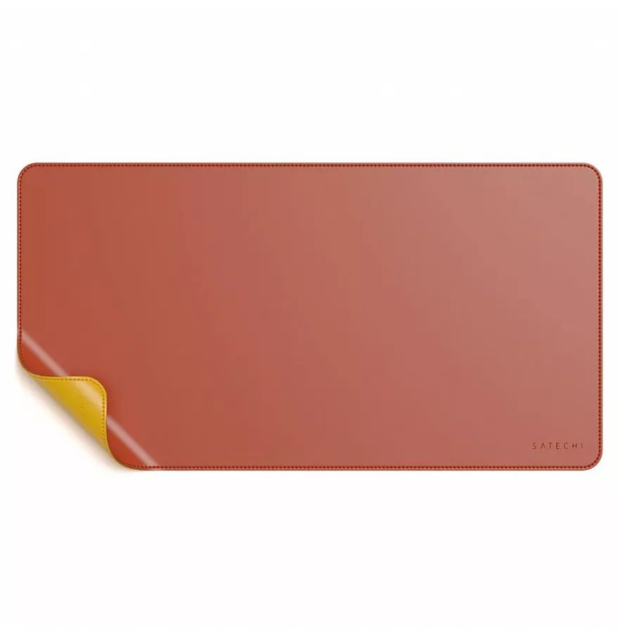 Коврик для мыши Satechi Eco Leather Deskmate Yellow-Orange ST-LDMYO180625 цена и фото