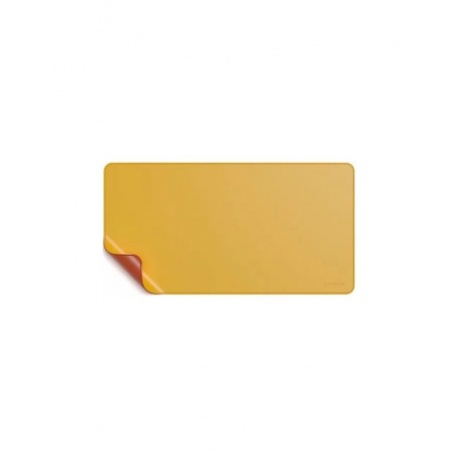Коврик Satechi Dual Side ECO-Leather Deskmate Желтый/оранжевый - фото 1