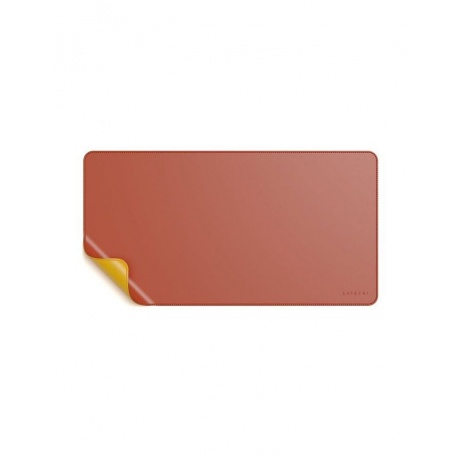 Коврик Satechi Dual Side ECO-Leather Deskmate Желтый/оранжевый - фото 3