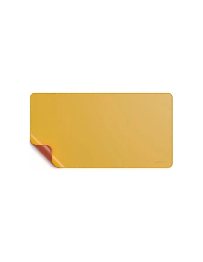 Коврик Satechi Dual Side ECO-Leather Deskmate Желтый/оранжевый ST-LDMYO - фото 1