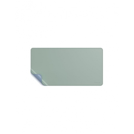 Коврик Satechi Dual Side ECO-Leather Deskmate Синий/зеленый - фото 1