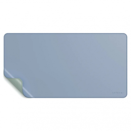 Коврик Satechi Dual Side ECO-Leather Deskmate Синий/зеленый - фото 2