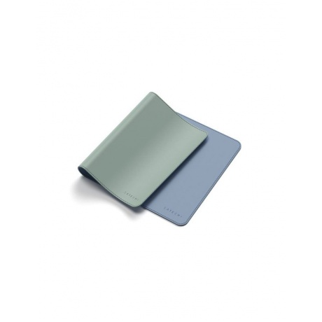 Коврик Satechi Dual Side ECO-Leather Deskmate Синий/зеленый - фото 5