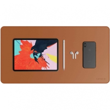 Коврик Satechi Eco Leather Deskmate Размер 58,5 x 31 см. коричневый. - фото 5