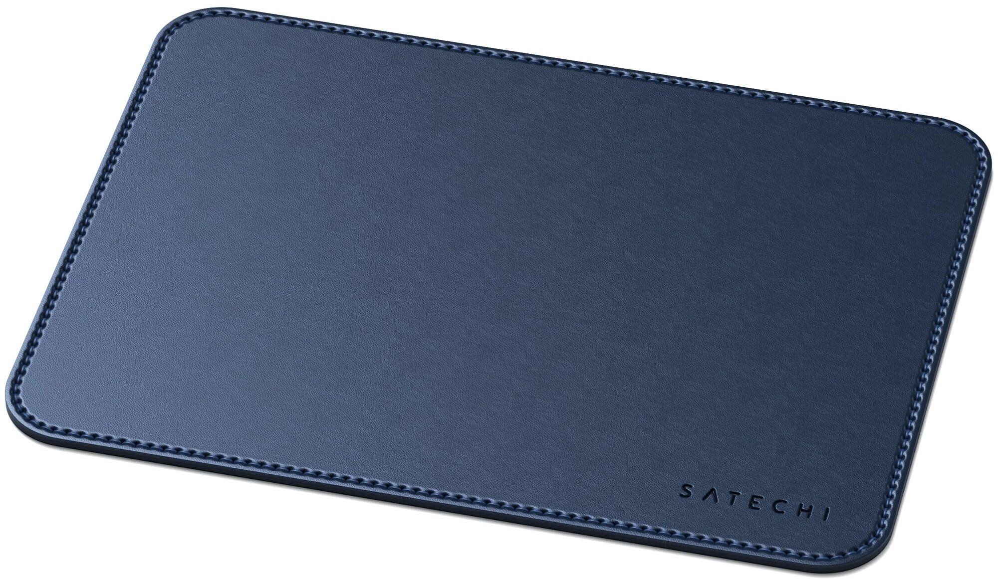 Коврик Satechi Eco Leather Mouse Pad Размер 25 x 19 см. синий. коврик игровой pulsar es1 mouse pad 3mm l 420x330 black