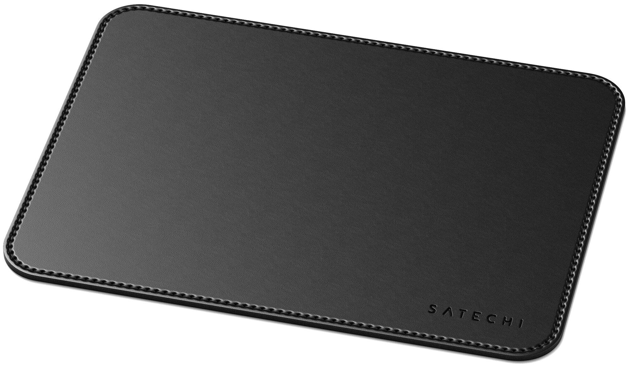Коврик Satechi Eco Leather Mouse Pad Размер 25 x 19 см. черный. коврик игровой pulsar es1 mouse pad 3mm l 420x330 black