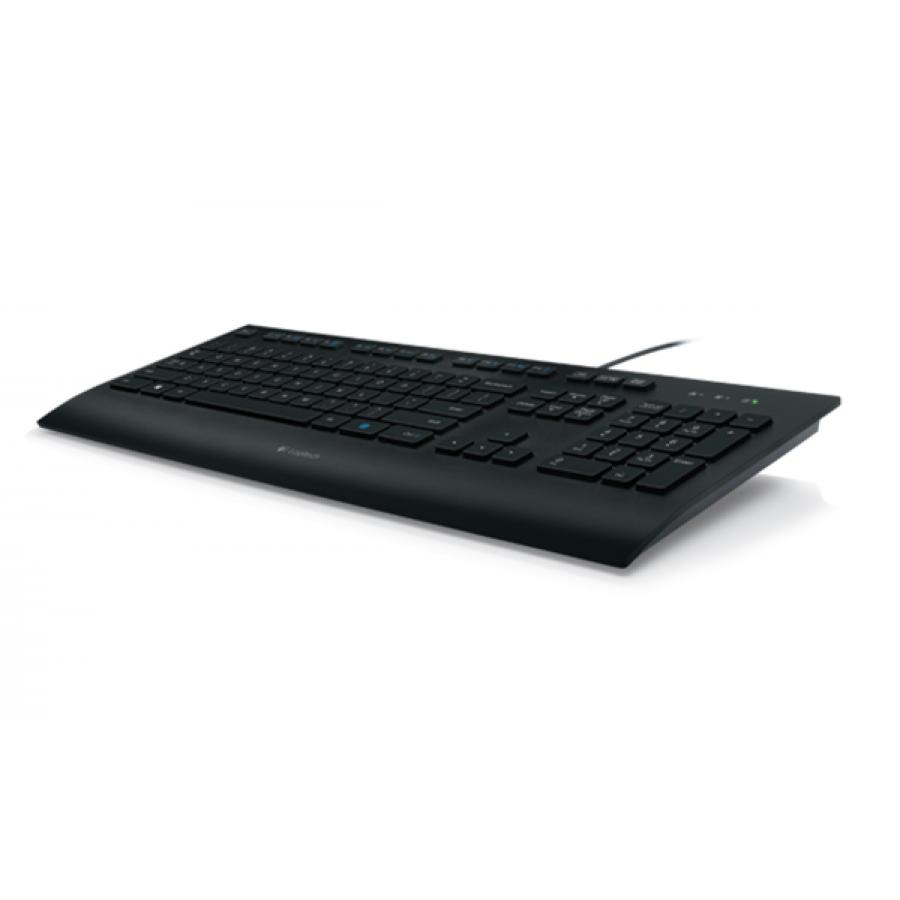 Клавиатура Logitech K280e черный USB клавиатура проводная logitech gaming keyboard g513 usb черный 920 009329