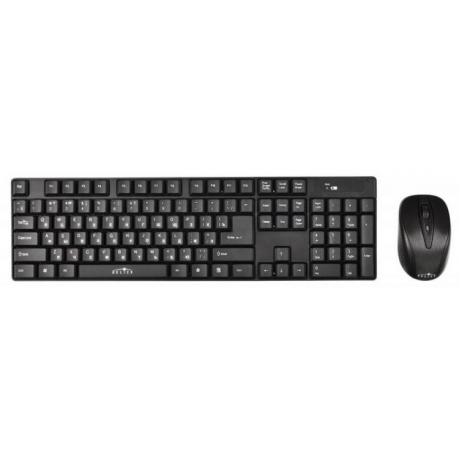 Набор клавиатура + мышь Oklick 210M клав:черный мышь:черный USB беспроводная - фото 1