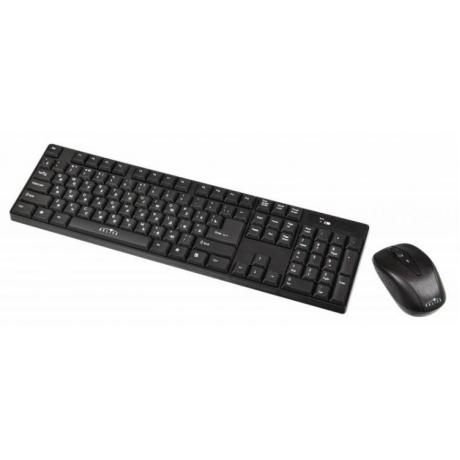 Набор клавиатура + мышь Oklick 210M клав:черный мышь:черный USB беспроводная - фото 2