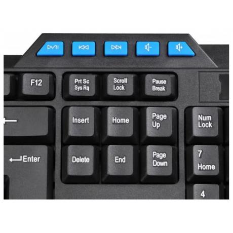 Клавиатура Oklick 750G черный/черный USB Multimedia - фото 5