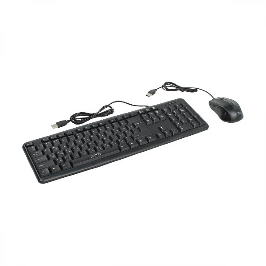 цена Набор клавиатура + мышь Oklick 600M клав:черный мышь:черный USB