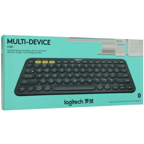 Клавиатура Logitech K380 Wireless Dark Grey - фото 7