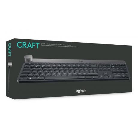 Клавиатура Logitech Craft Advanced keyboard Grey Bluetooth - фото 8