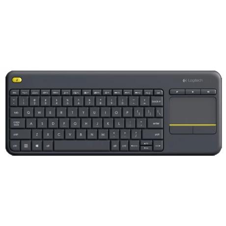 Клавиатура Logitech Wireless Touch Keyboard K400 Plus Black USB - фото 1
