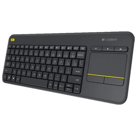 Клавиатура Logitech Wireless Touch Keyboard K400 Plus Black USB - фото 2