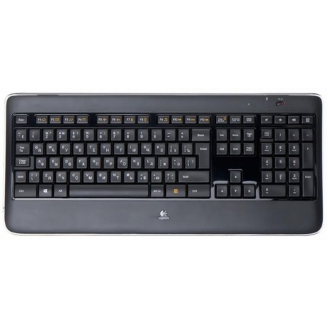 Клавиатура Logitech Wireless Illuminated Keyboard K800 Black USB - фото 1