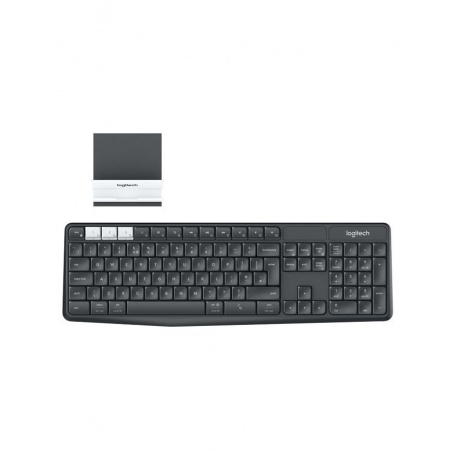 Клавиатура Logitech K375s Multi-Device Stand Combo Black (920-008184) - фото 1