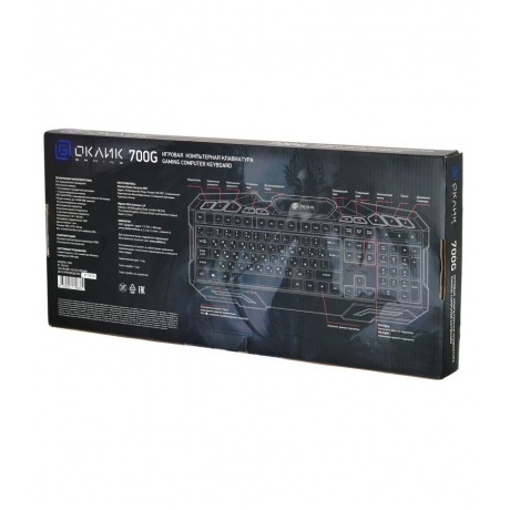 Клавиатура Oklick 700G Dynasty черный - фото 6