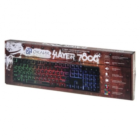 Клавиатура Oklick 780G SLAYER черный - фото 4